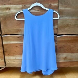 EUC Ann Taylor LOFT Periwinkle Blue Sleeveless Top, Size Medium